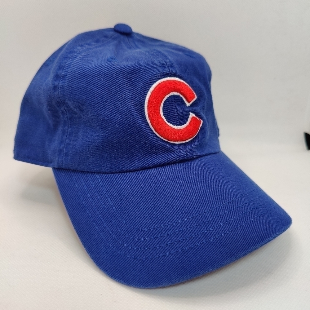 MLB Vintage Chicago Cubs Hat Twins Enterprise Blue Red Baseball Cap
